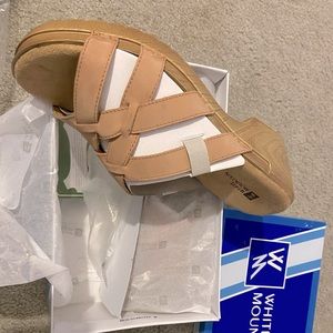 Tan wedge sandle size 8